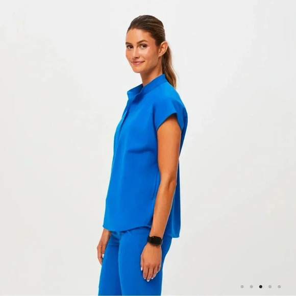 Figs Rafaela Scrub Top Royal Blue Size XXL NWT - Picture 2 of 9